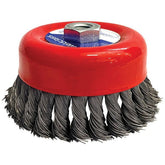 Weldclass - Wire Brush Cup Twist-Knot 120mm M14x2 Mild-Steel | WC-06464